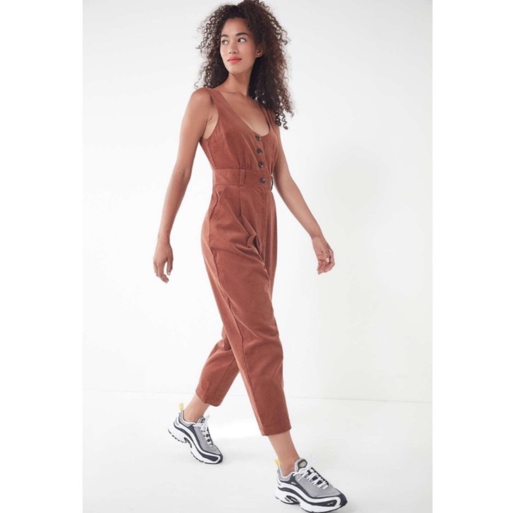 Urban Outfitters Brown Corduroy Jumpsuit